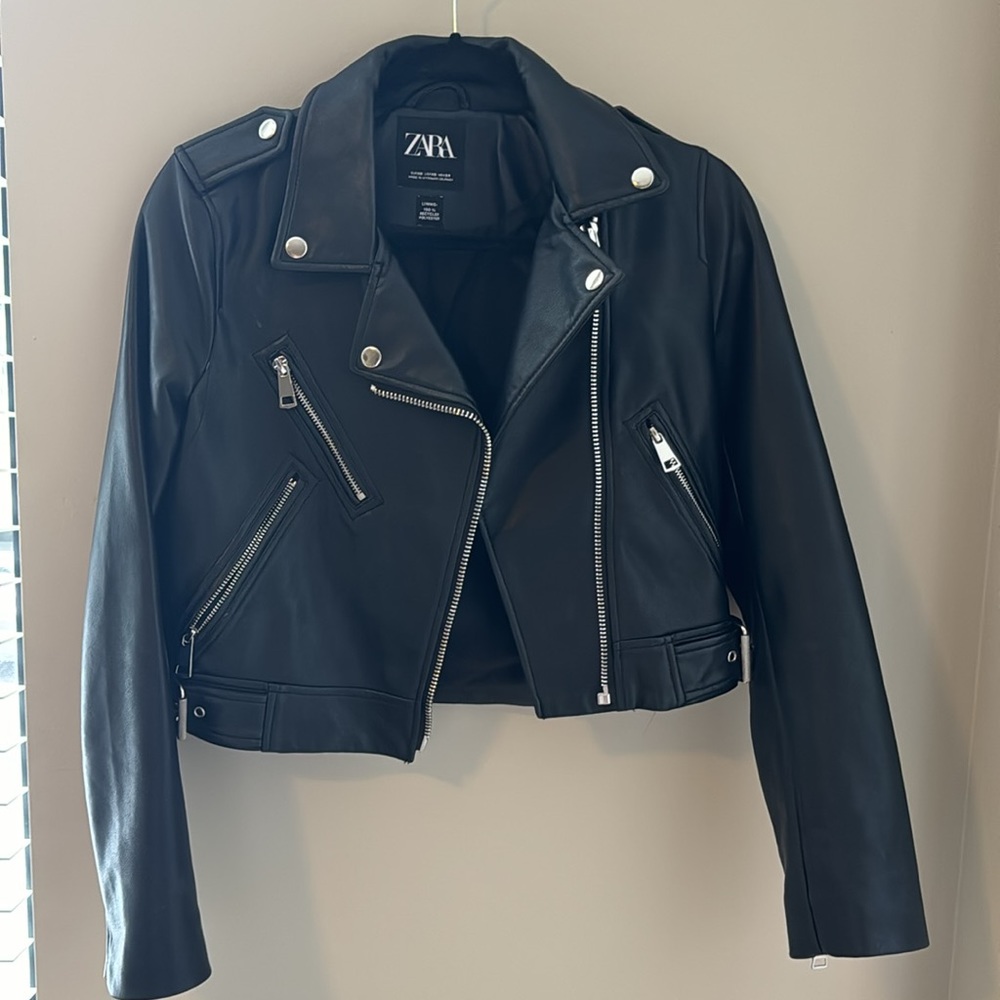 Zara faux leather jacket size XS